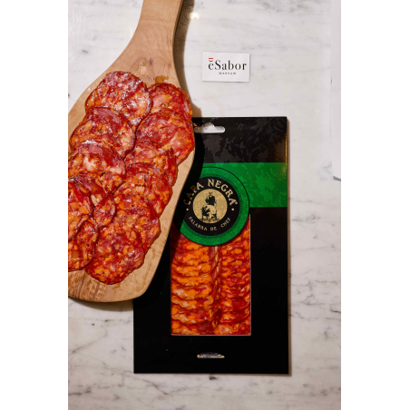 Iberico Pork Chorizo Sliced Portions 80 g Capa Negra
