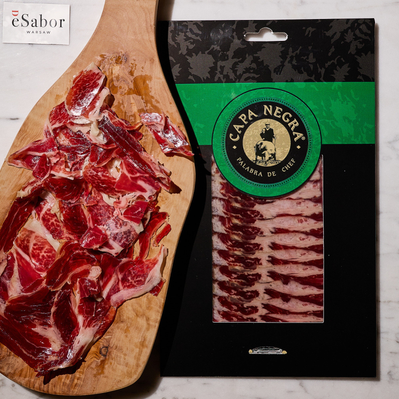 Iberico Pork 50% Cebo Campo Shoulderham Sliced Portions 80 g Capa Negra